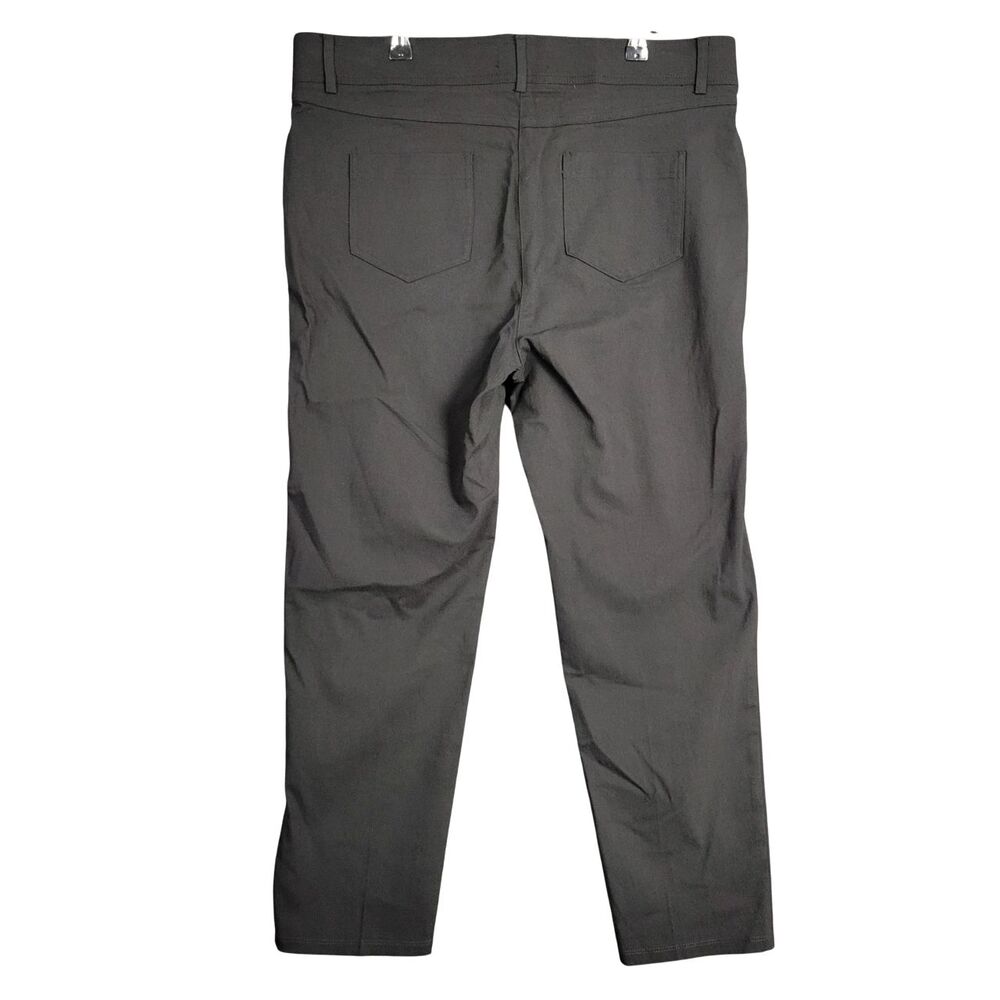 NWT JOAN VASS Black Comfort Waist Ankle Stretch Pants SIZE 16P 16 PETITE - Picture 2 of 11
